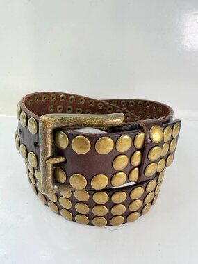 Handmade Studded Leather Belt – Heavy Duty – 99 cm